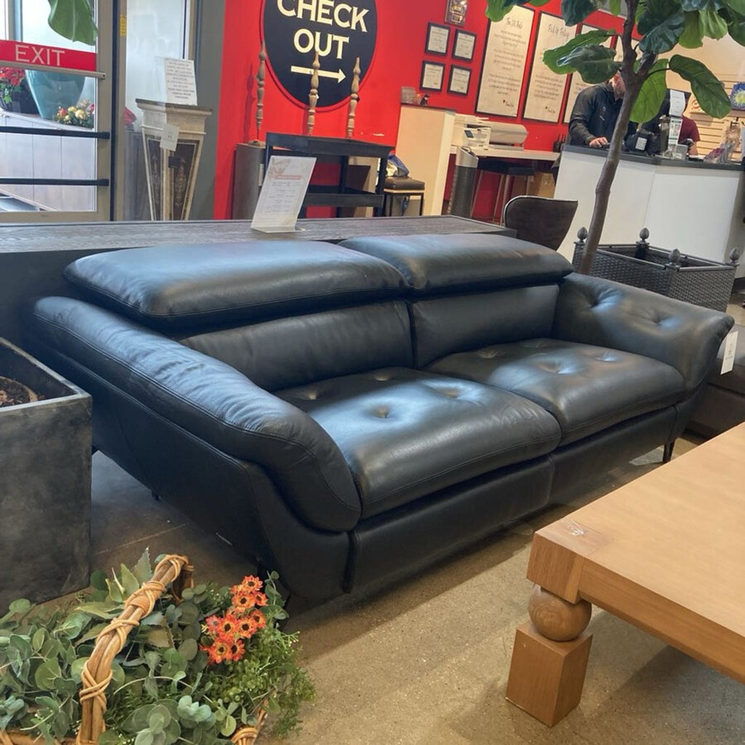 Roche Bobois Trajectoire Leather Power Recliner - image-2