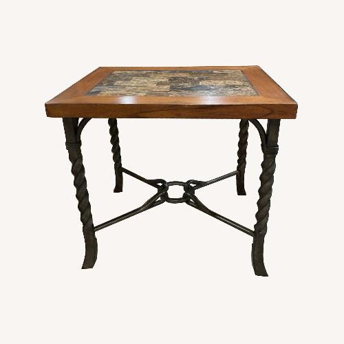Used Medley Wood & Metal Side Table for sale on AptDeco
