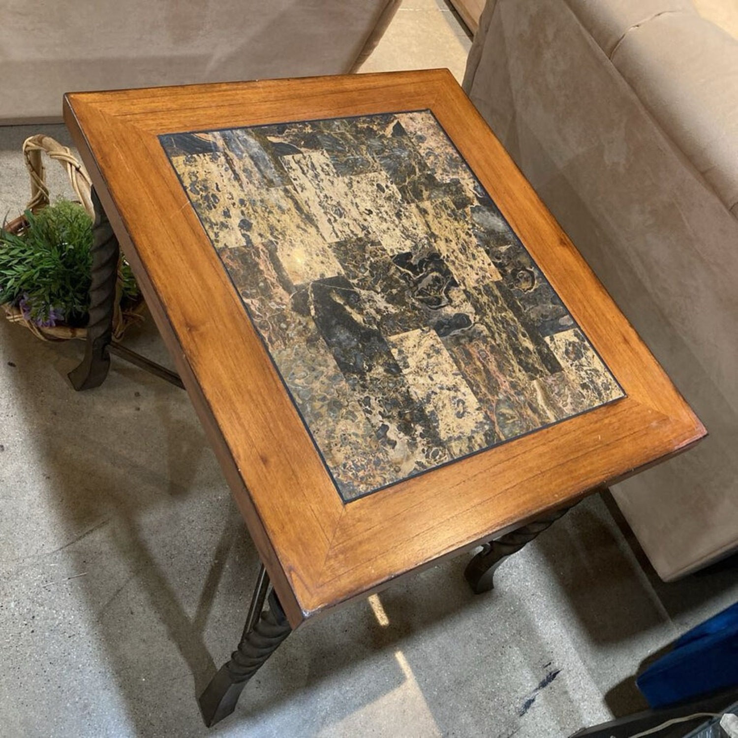 Medley Wood & Metal Side Table - image-4