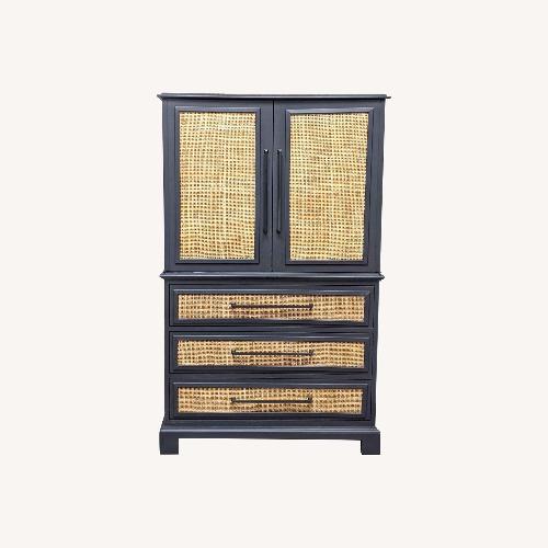 Used Vintage/Antique Finds Black Wood Cabinet for sale on AptDeco