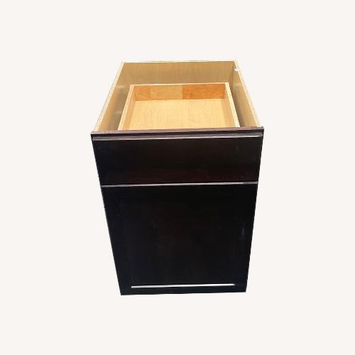 Used Dark Brown Wood Wall Shelf for sale on AptDeco