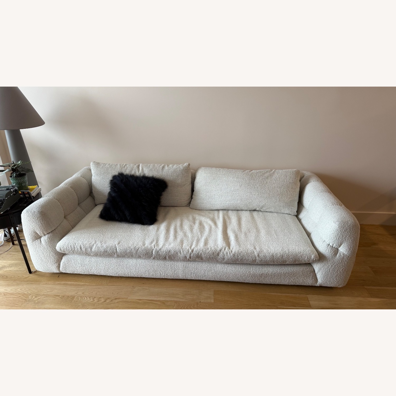 Crate & Barrel Cambria 96" Sofa White Pearl - image-2