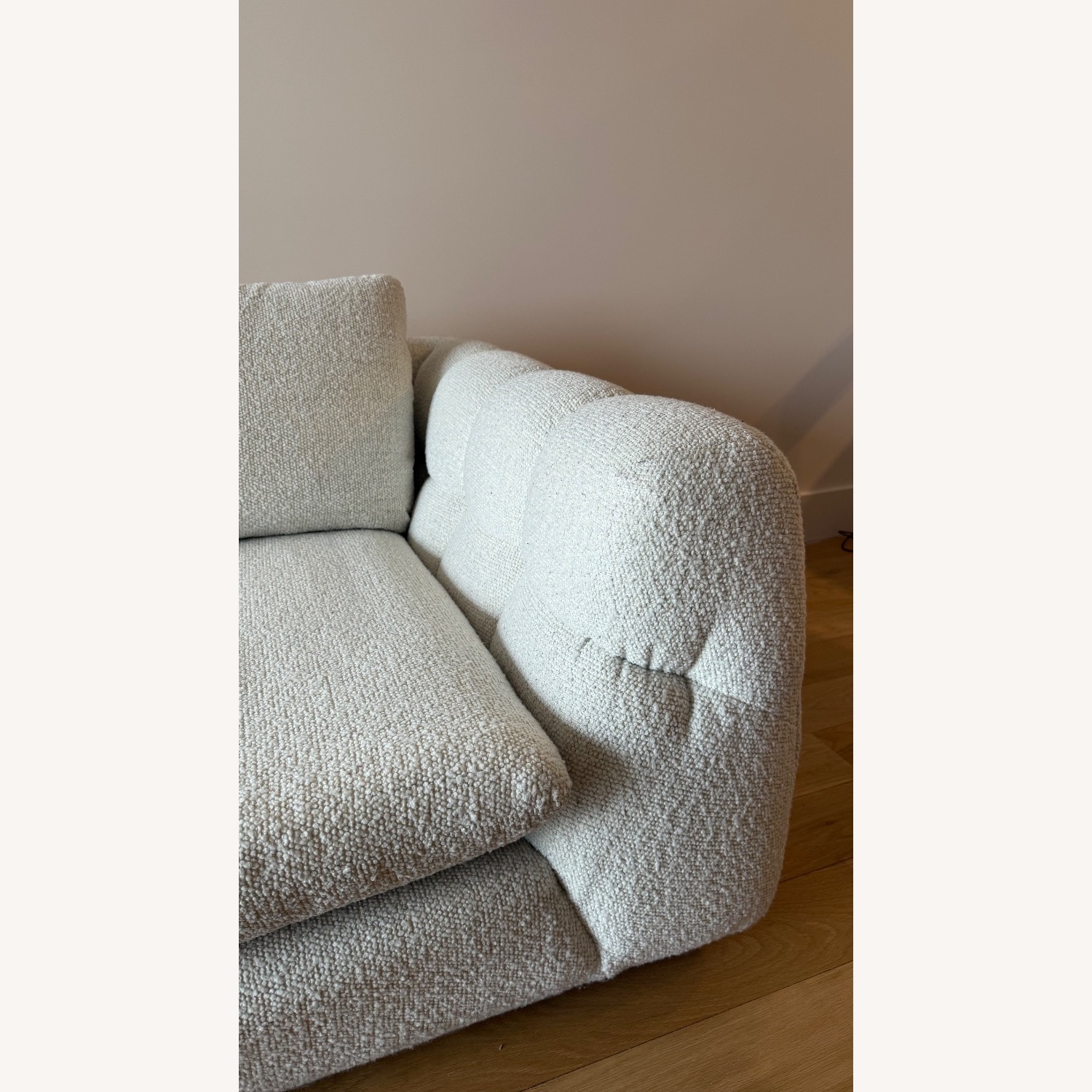 Crate & Barrel Cambria 96" Sofa White Pearl - image-4