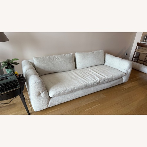 Used Crate & Barrel Cambria 96" Sofa White Pearl for sale on AptDeco