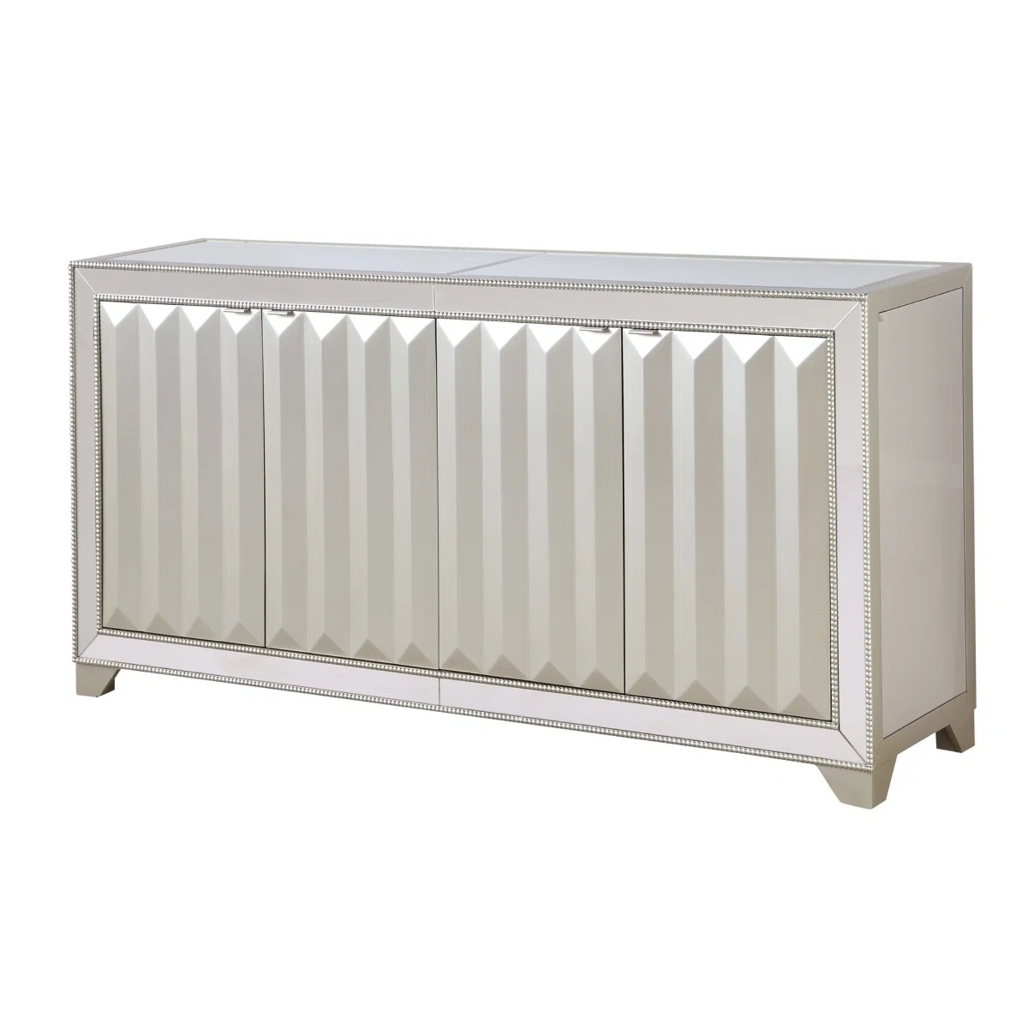 Wayfair Silver Mirrored Glass Sideboard - image-6