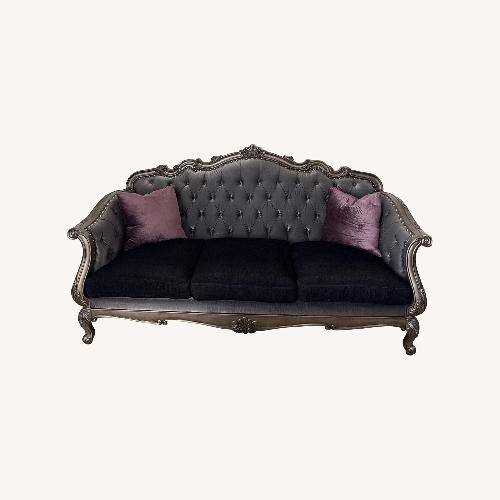 Used Silver Fabric 3+ Seater Sofa for sale on AptDeco