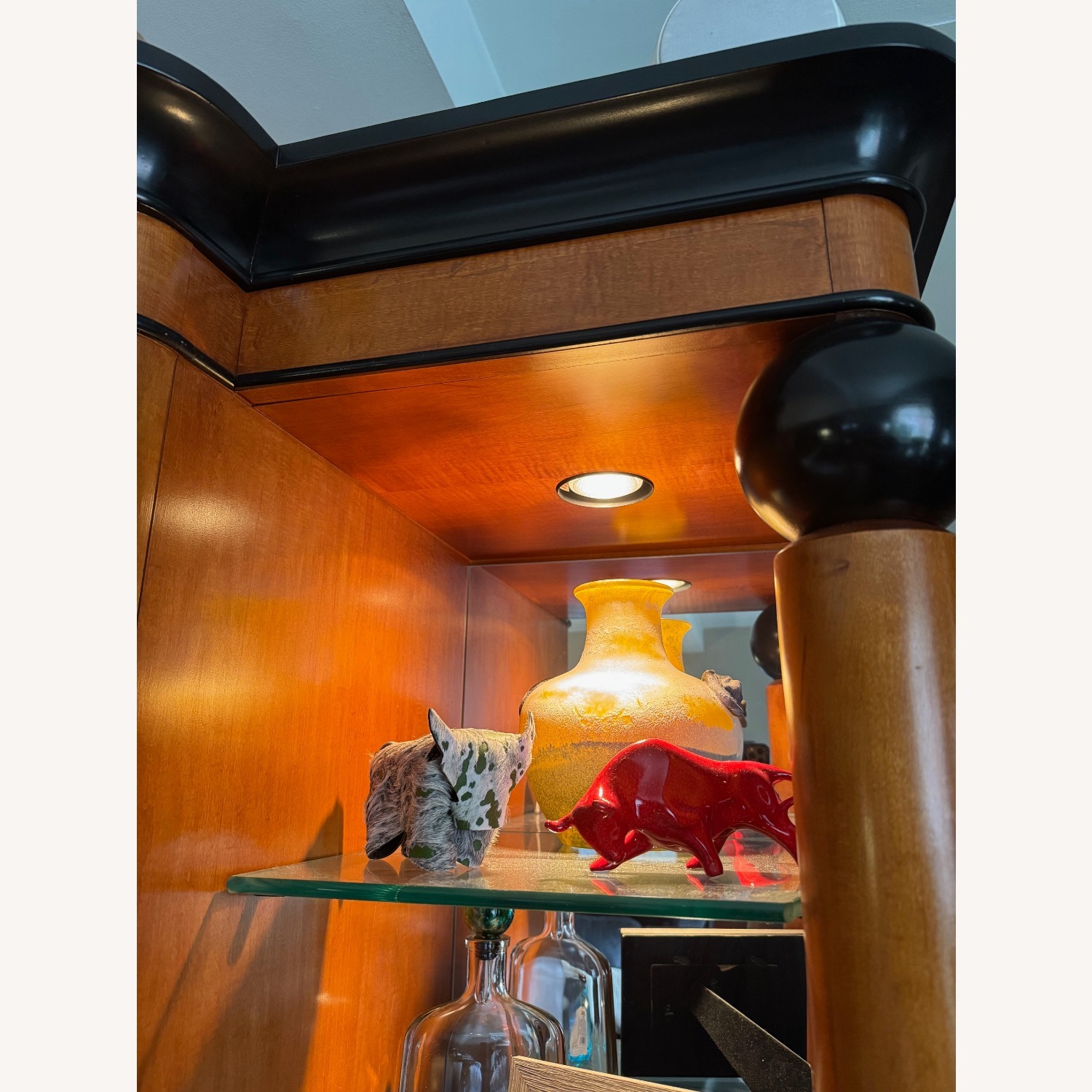 Biedermeirer Style Wood Wall Unit - image-2