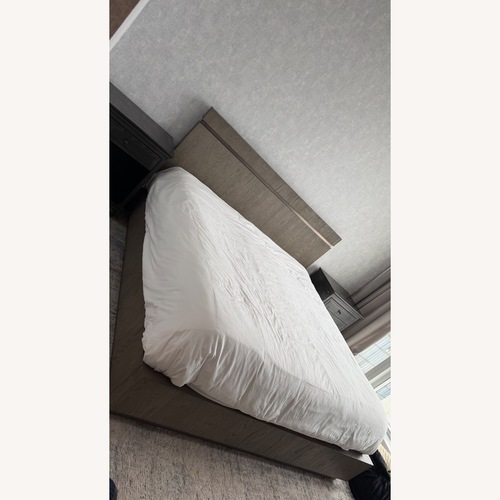 Used Restoration Hardware Bezier Wood King Bed for sale on AptDeco