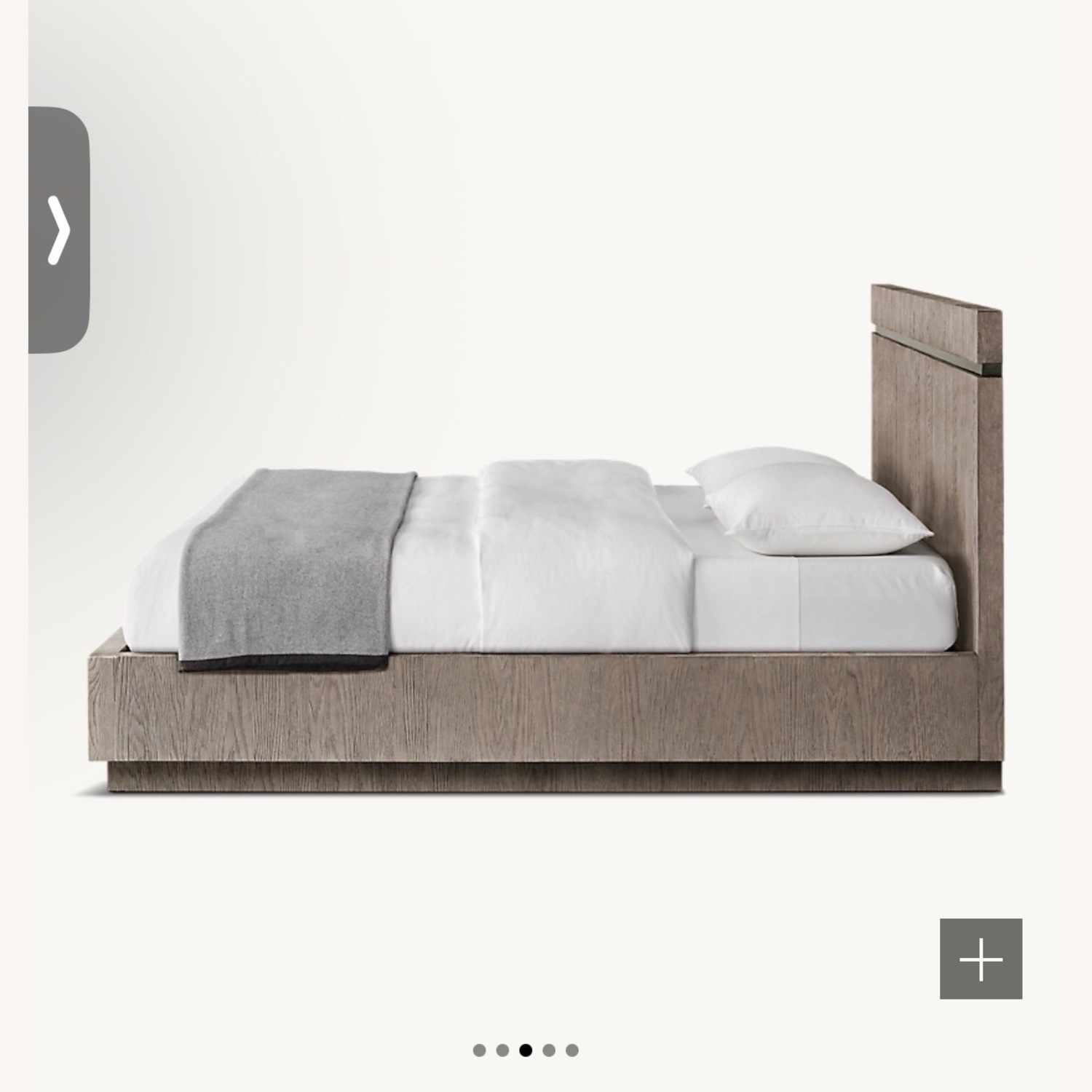 Restoration Hardware Bezier Wood King Bed - image-9