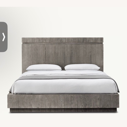Used Restoration Hardware Bezier Wood King Bed for sale on AptDeco
