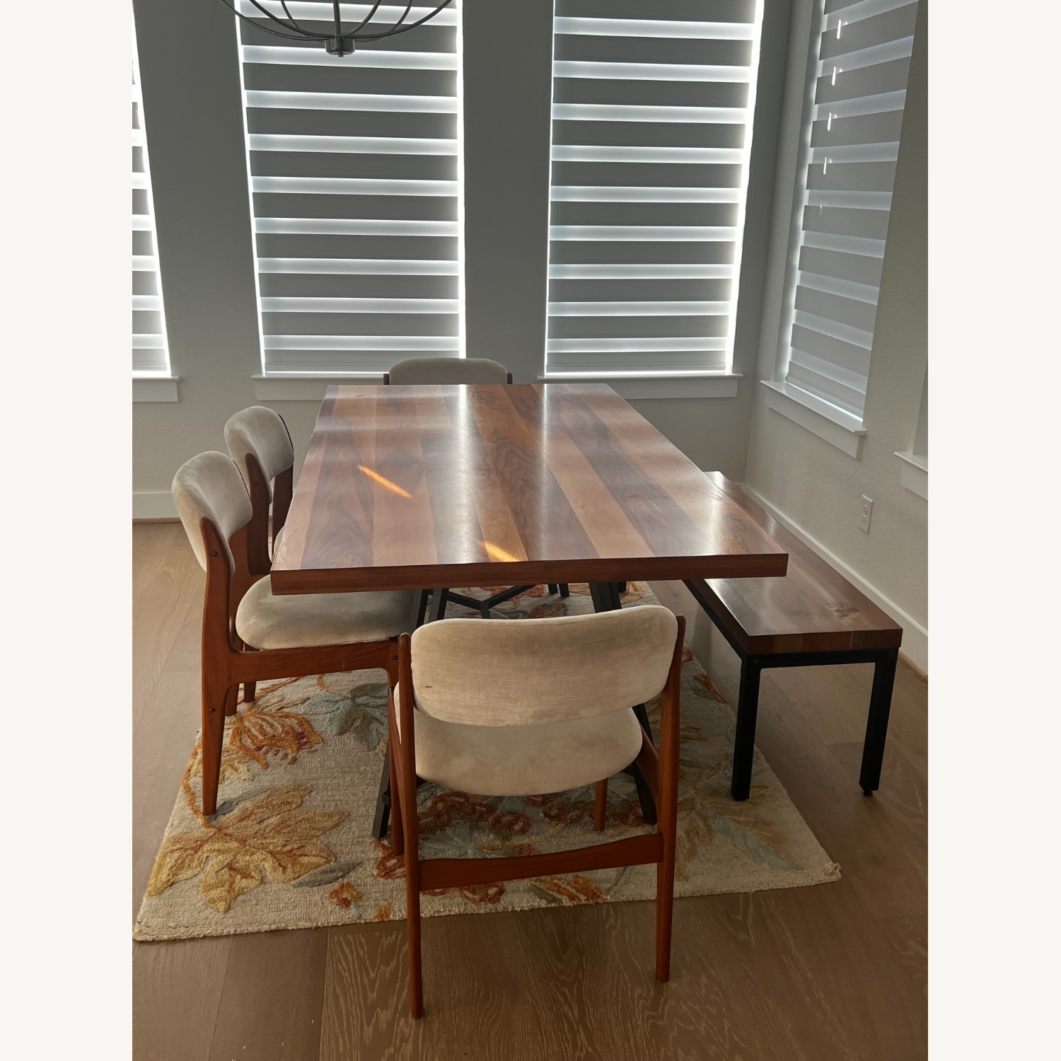 Rooms To Go Table Light Brown Wood Dining Set - image-1