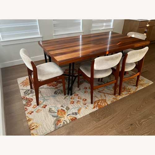 Used Rooms To Go Table Light Brown Wood Dining Set for sale on AptDeco