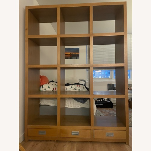 Used Room & Board Segment Oak Bookcase for sale on AptDeco