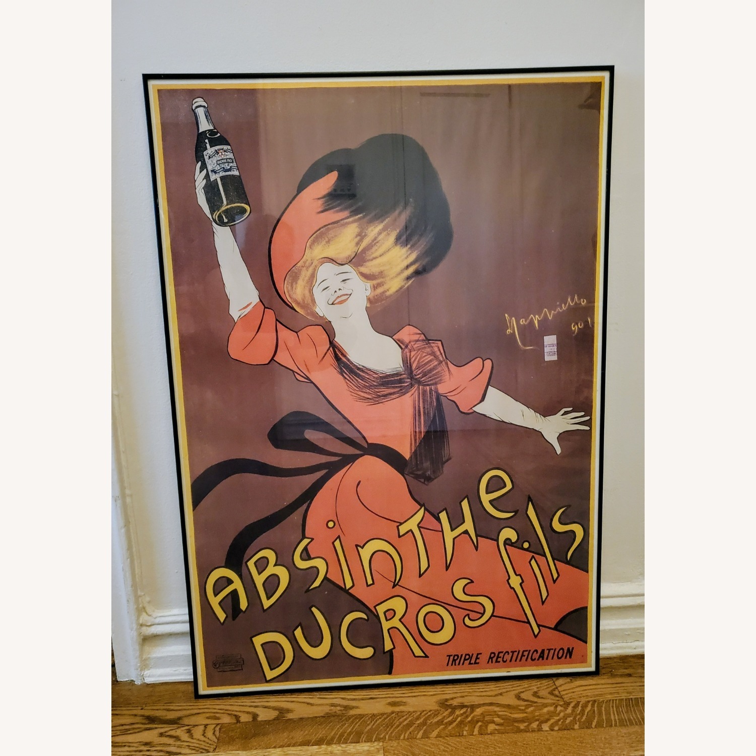 Vintage French Absinthe Ducros Fils Liquor Poster - image-0