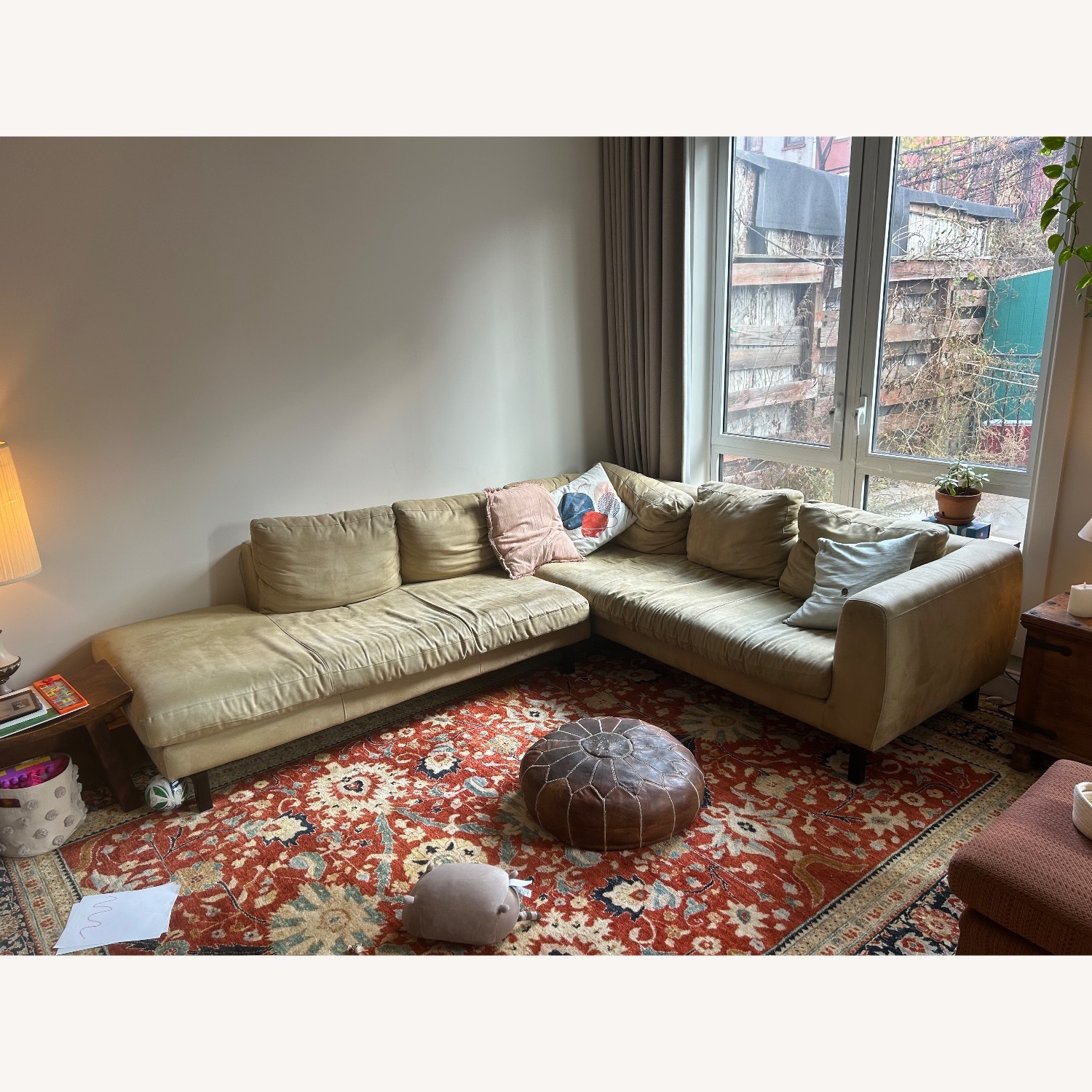 Beige 2-piece Sectional - image-0