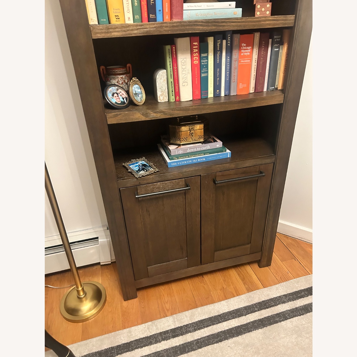 Legends Furniture Dark Brown Wood Bookcase - image-3