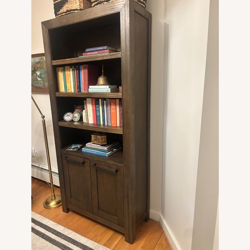 Used Legends Furniture Dark Brown Wood Bookcase for sale on AptDeco