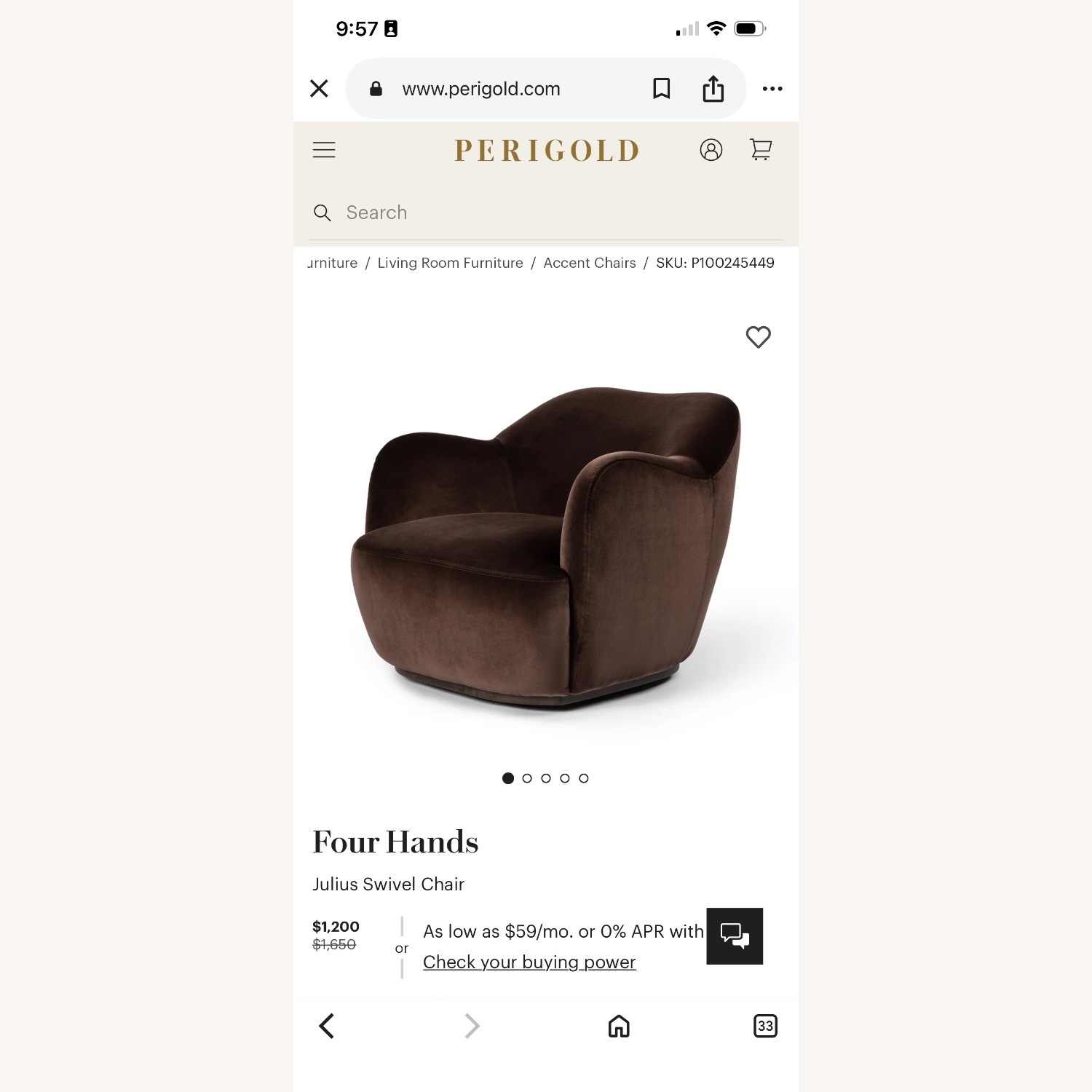 For Hands Julius Swivel Chair  - image-4