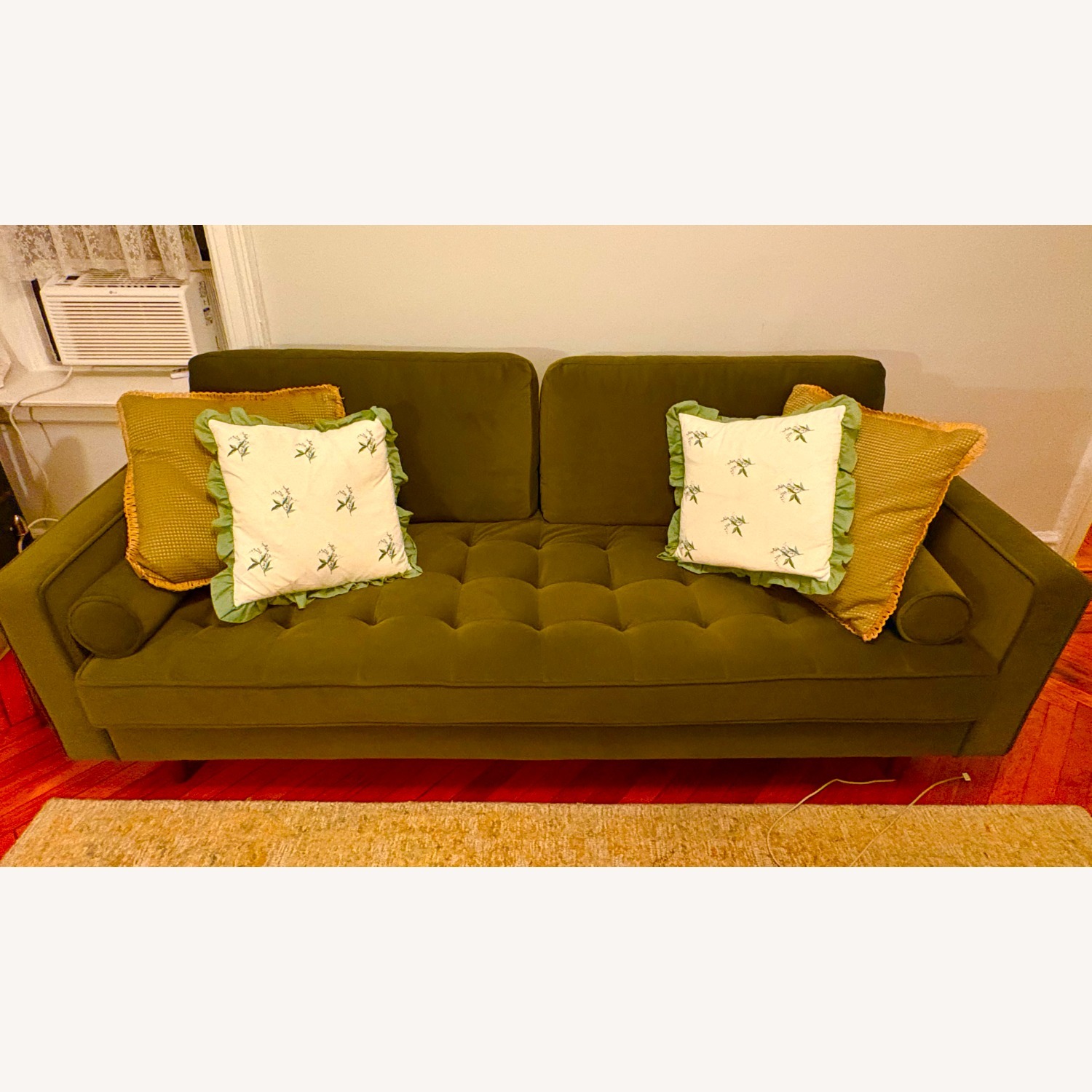 AllModern Classic Velvet Upholstered Sofa - image-1