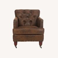 Safavieh Classic Brown Tufted Club Chair