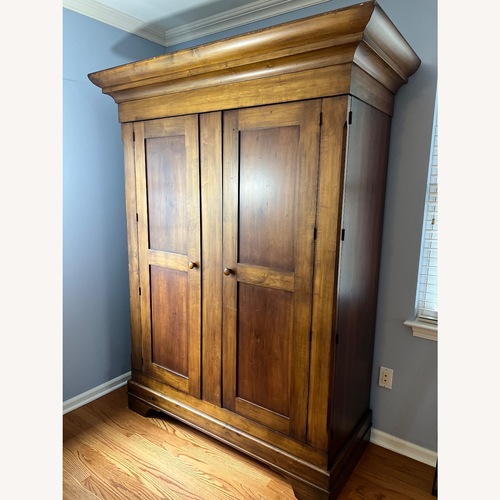 Used Romweber Armoire | Walnut + Maple Armoire for sale on AptDeco
