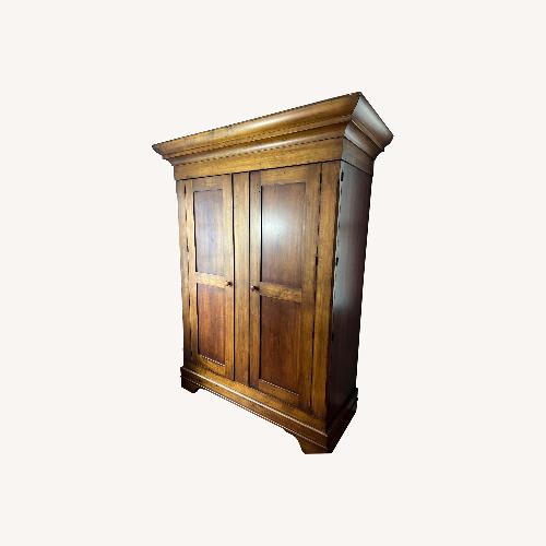 Used Romweber Armoire | Walnut + Maple Armoire for sale on AptDeco
