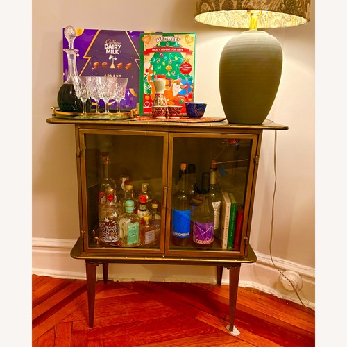 Used Brass Accent Cabinet for sale on AptDeco