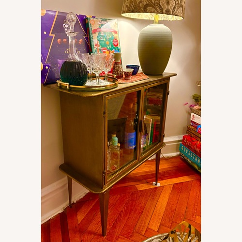 Used Brass Accent Cabinet for sale on AptDeco