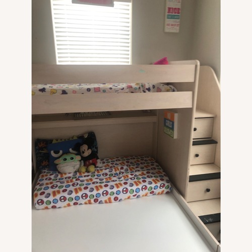 Used Twin and Queen with Dressers Bunk Bed for sale on AptDeco