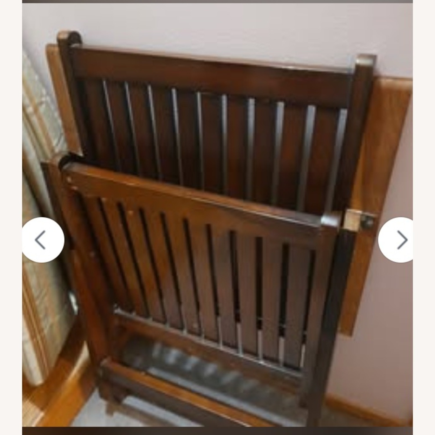 Dark Brown Wood Accent Chair - image-3