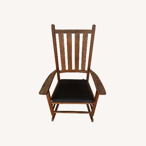 Used Light Brown Wood Armchair for sale on AptDeco