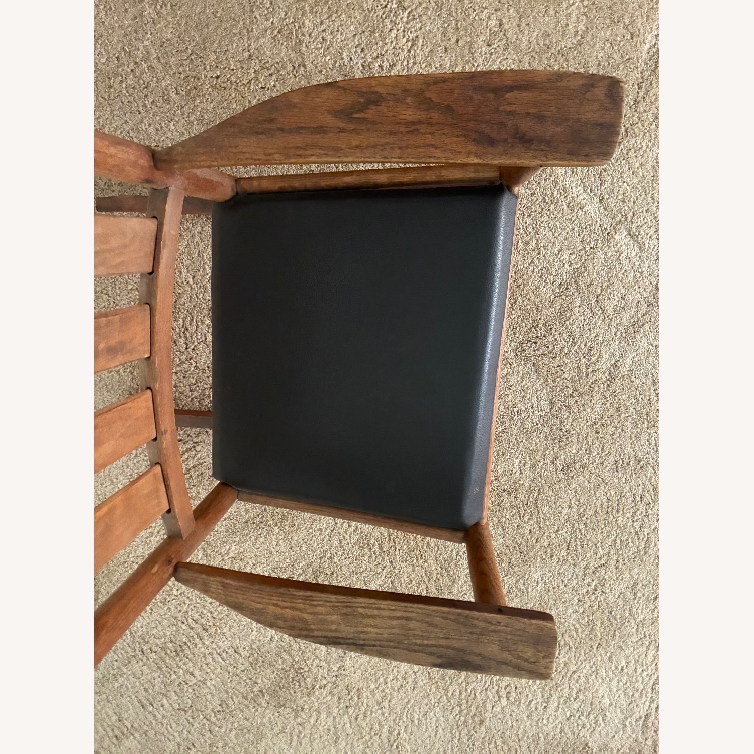 Light Brown Wood Armchair - image-6