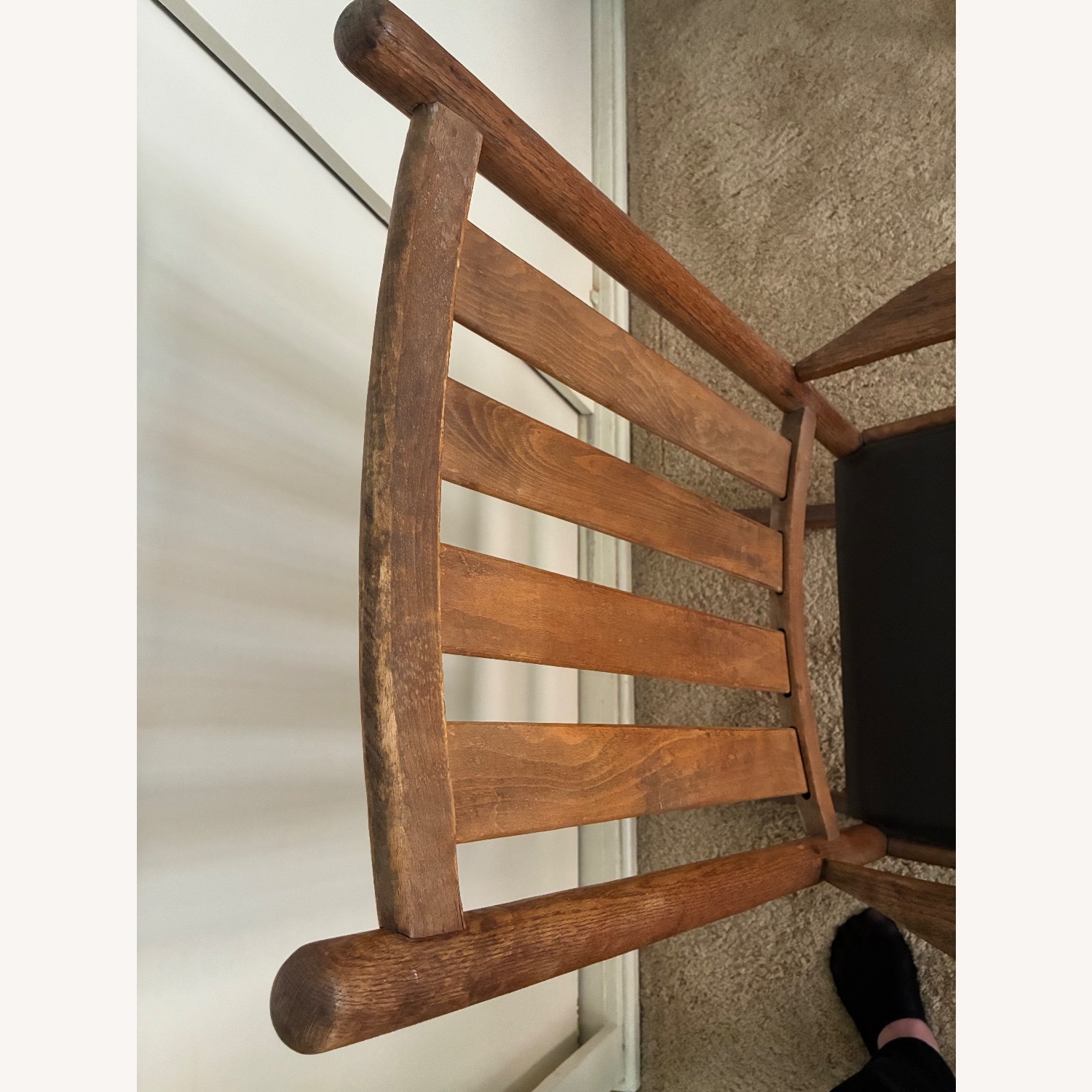 Light Brown Wood Armchair - image-1