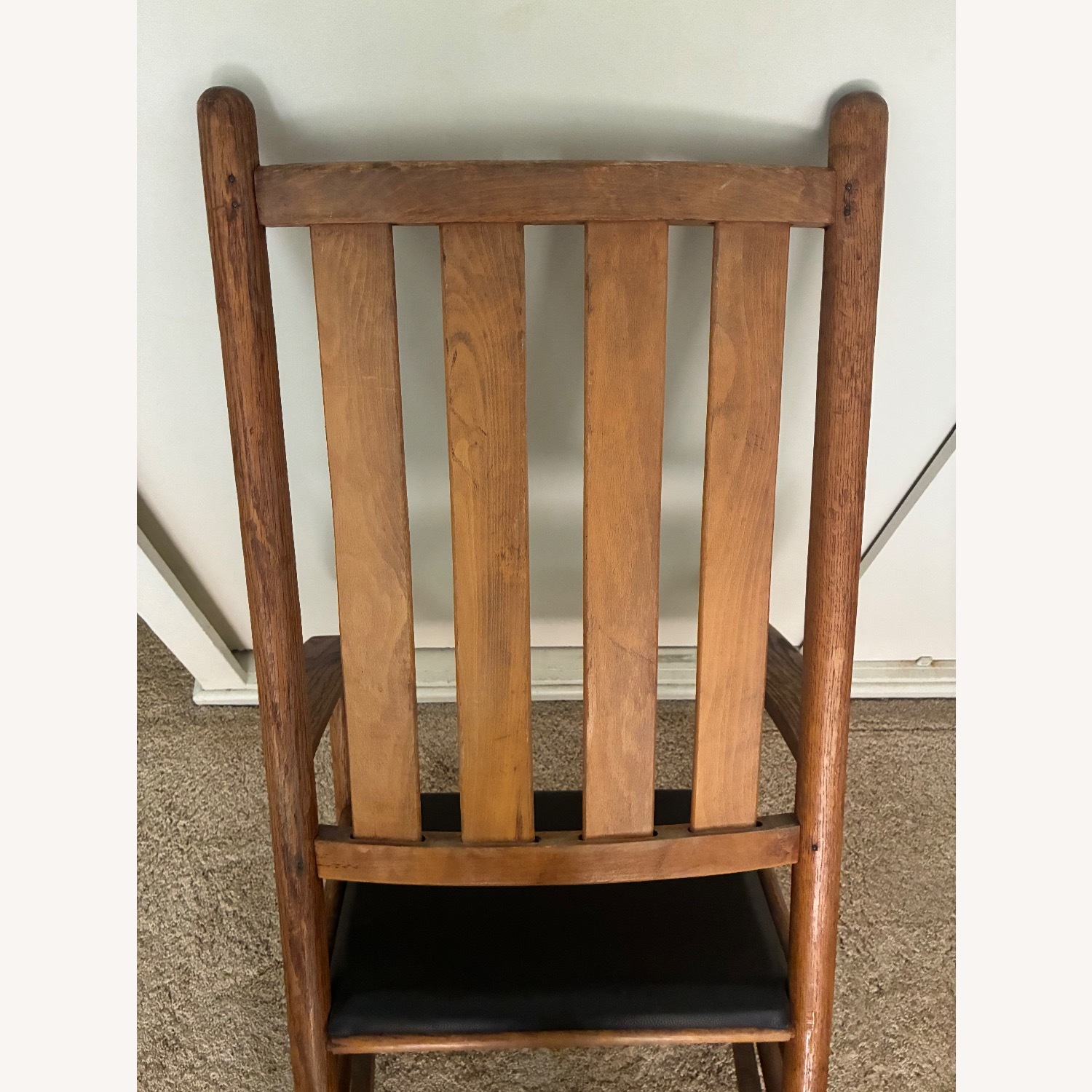 Light Brown Wood Armchair - image-3