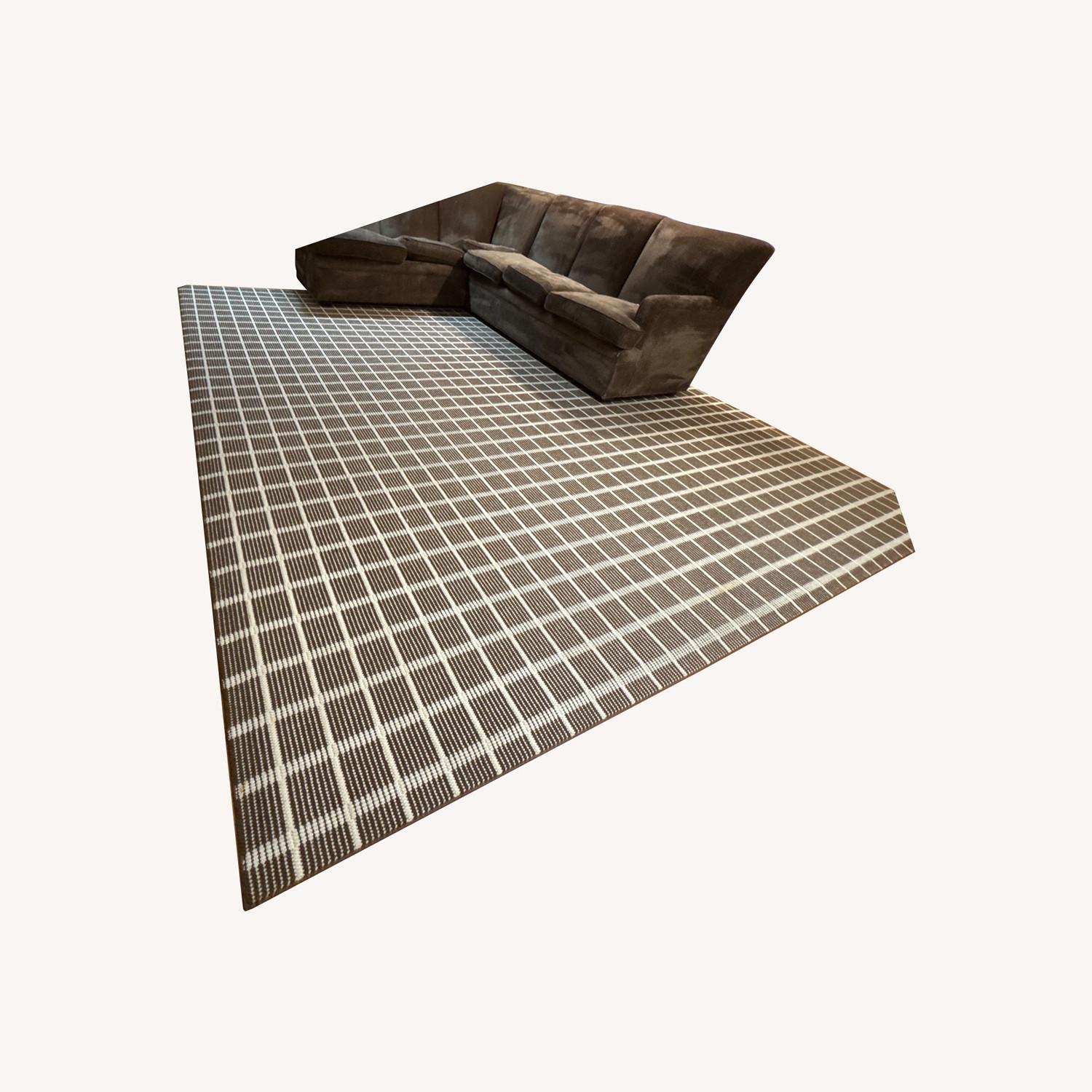 Large Brown Area Rug - image-0