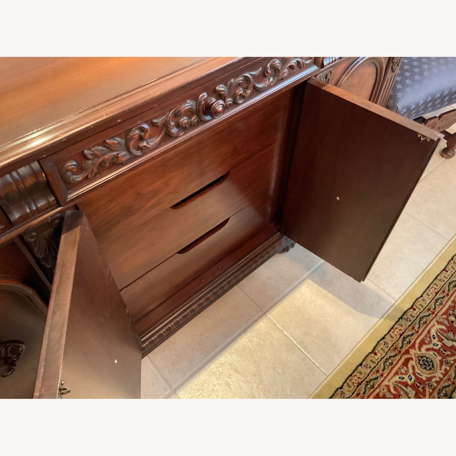 Vintage/Antique Seng Furniture Natural Sideboard - image-3