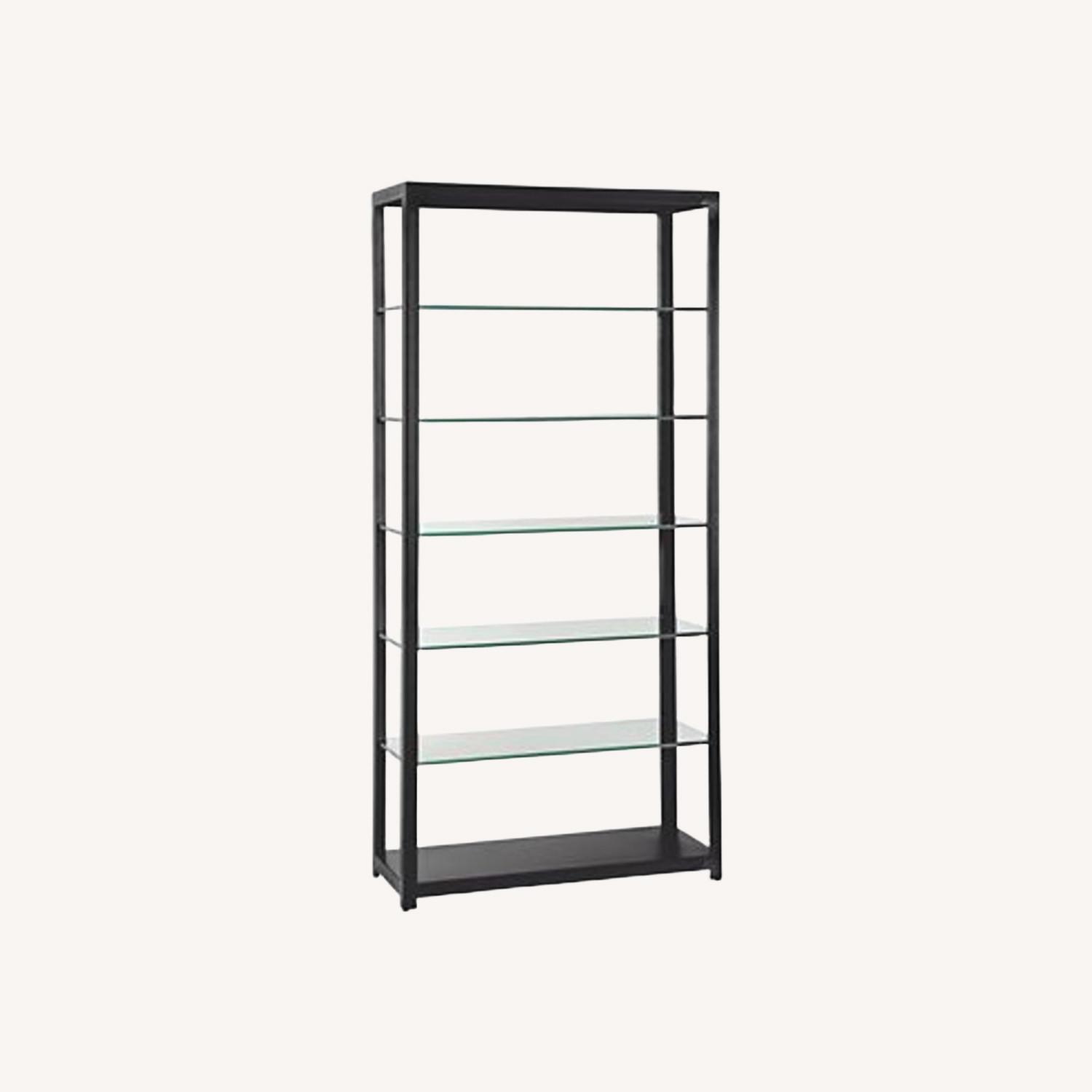 Room & Board Burton Glass & Steel Bookcase - image-0