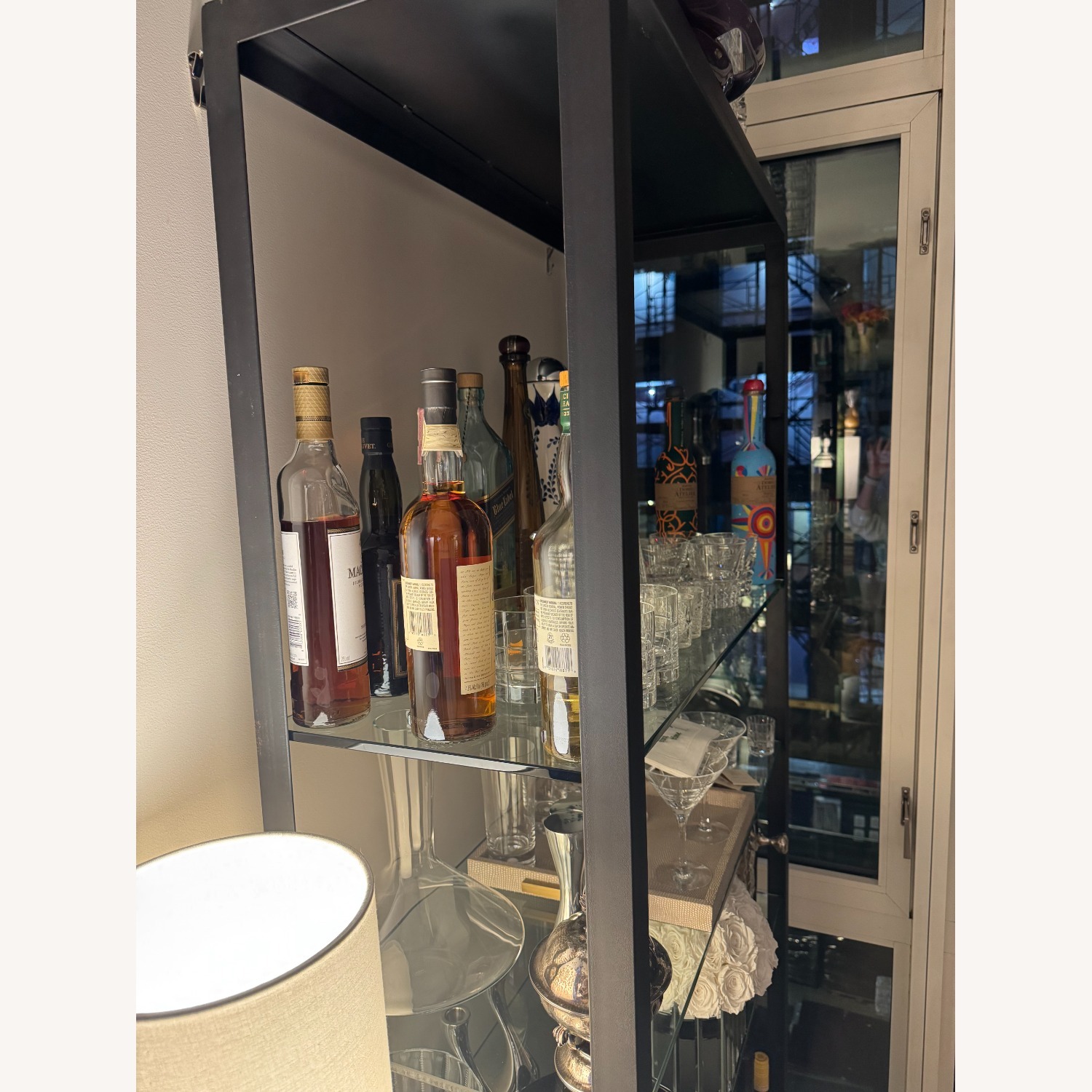 Room & Board Burton Glass & Steel Bookcase - image-3