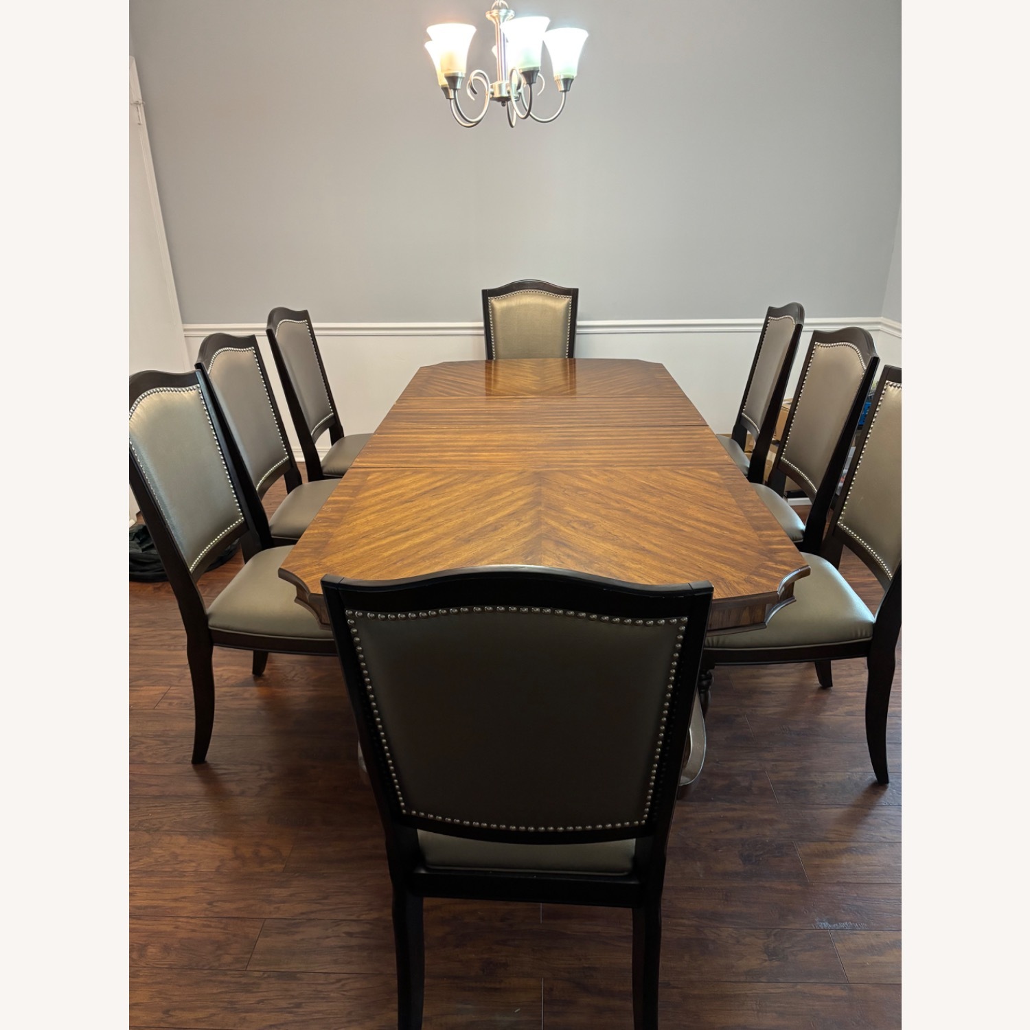 Dark Brown Dining Table - image-0