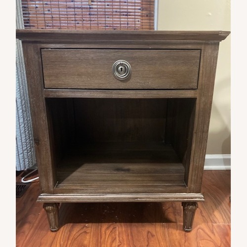 Used Restoration Hardware Maison Brown Wood Nightstand for sale on AptDeco