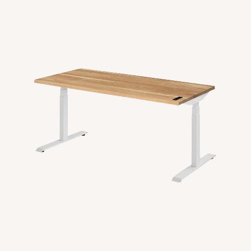 Used Ergonofis Sway Standing Desk + Desk Shelf for sale on AptDeco