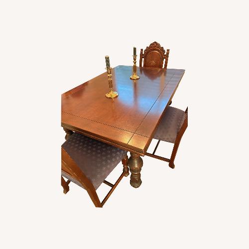 Used Vintage/Antique Natural Wood Dining Table for sale on AptDeco