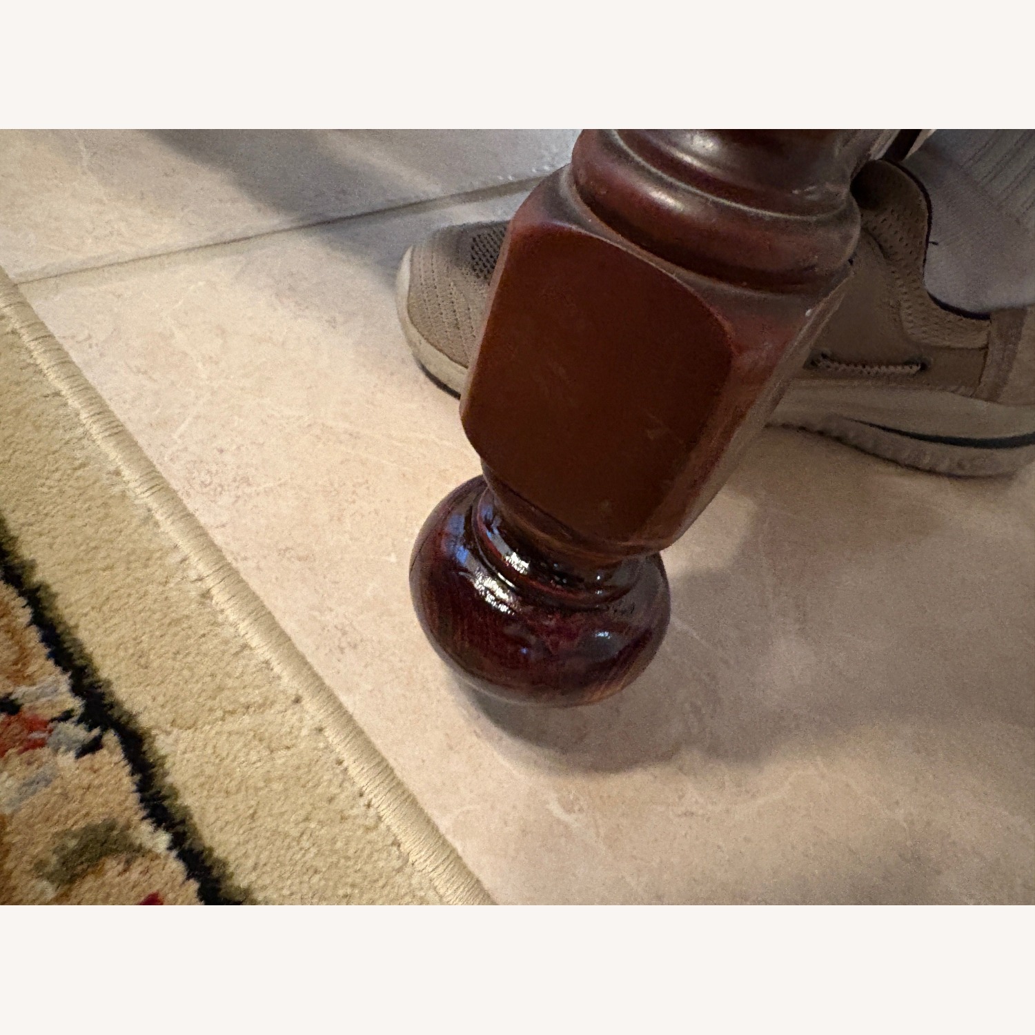 Vintage/Antique Natural Wood Dining Chairs (6) - image-3