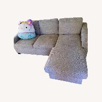 Light Gray Fabric Sleeper Sofa