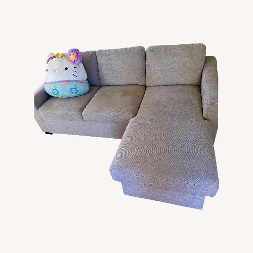 Used Light Gray Fabric Sleeper Sofa for sale on AptDeco