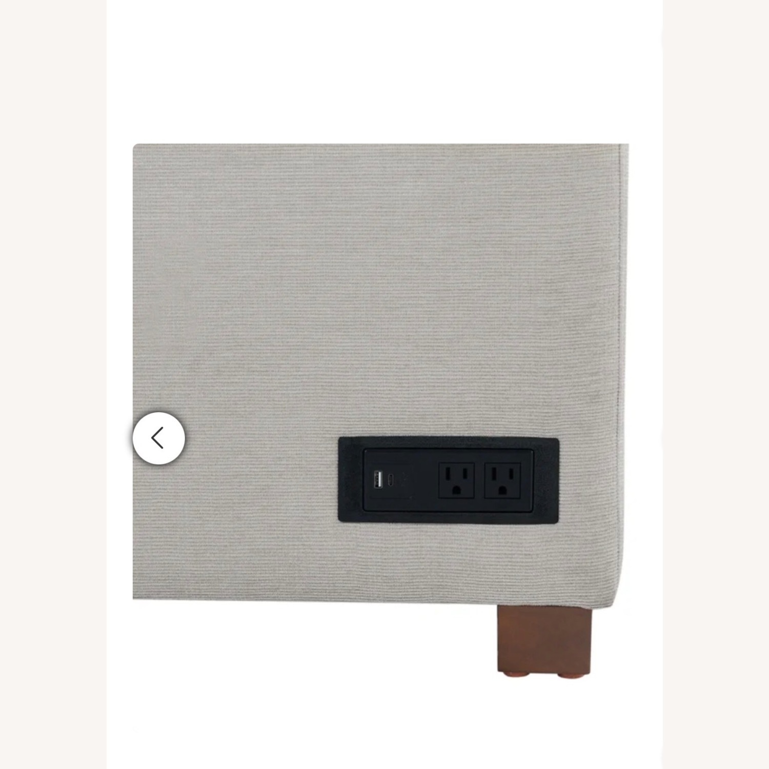 Light Gray Fabric Sleeper Sofa - image-2