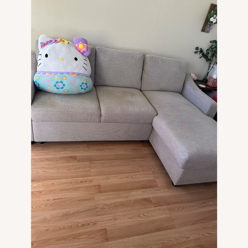 Used Light Gray Fabric Sleeper Sofa for sale on AptDeco
