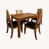 Natural Wood Dining Set