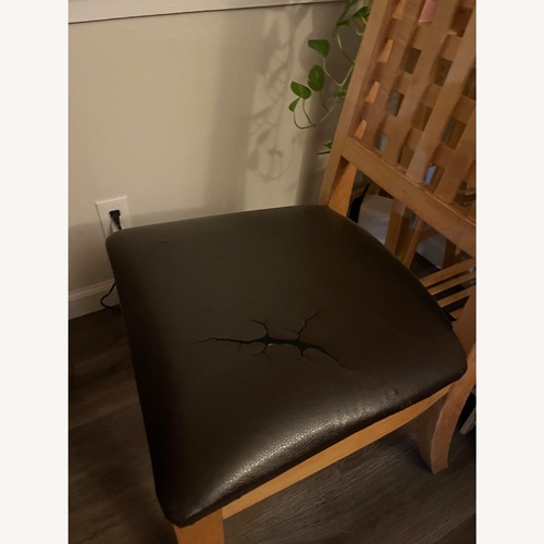 Used Natural Wood Dining Set for sale on AptDeco