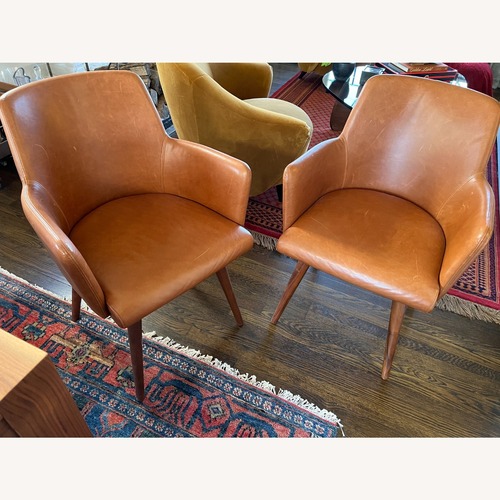 Used Rejuvenation Dexter Leather Arm chair for sale on AptDeco